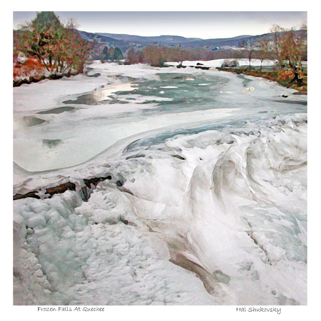 Frozen Falls At Quechee