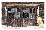 Old Garage In Snowstorm Old Garage In Snowstorm